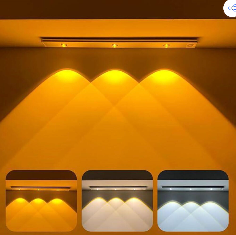 Nexora™ Under Cabinet Light – Motion Activated, Dimmable, USB Rechargeable